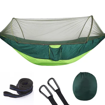 Кемпинг на открытом воздухе, прочный гамак на двоих с москитной сеткой, пляжная палатка, парашютный гамак, палатка, подвесная кровать на дереве