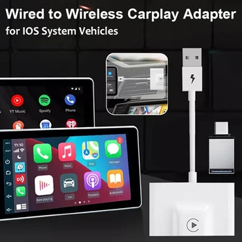 Оригинальный Автомобильный Навигационный Плеер Car Wired To Wireless Carplay Adapter Box Dongle для Автомобилей с Системой IOS