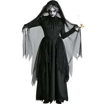 косплей призрак призрачная ведьма костюм зомби вампир невеста мрачный жнец женский костюм день рождения вечеринка сбор Хэллоуин одеваются