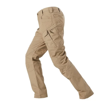 Мужские военные тактические брюки из клетчатой водонепроницаемой ткани, брюки-карго с несколькими карманами, походные армейские тренировочные брюки для походов на открытом воздухе