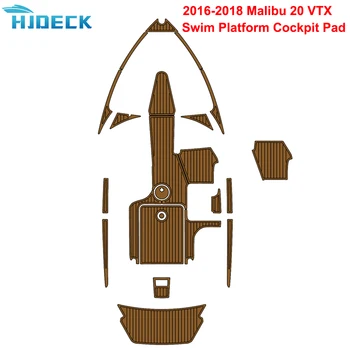 2016-2018 Плавательная платформа Malibu 20 VTX, Аксессуары для покрытия кокпита, Аксессуары для лодок из вспененного ЭВА, Коврик для пола из тикового дерева, настраиваемый коврик