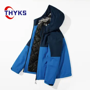 2023 Новая зимняя походная куртка для мужчин, ветрозащитная и водонепроницаемая пара, съемное пальто для кемпинга, Цветная дождевик для мужчин