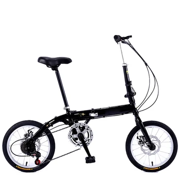 Взрослый 20-дюймовый складной велосипед Бесплатная установка Складной велосипед Мужчины Женщины Двухдисковый велосипед с переменной скоростью для студентов