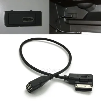 Для AUDI A3 A4 A4L A5 A6 A8 Q5 для VW Golf USB AUX Кабель Музыка MDI MMI AMI К USB Женский Интерфейс Аудио AUX Адаптер Провод