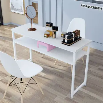 Дизайн, Современный Маникюрный стол, Минималистичный Белый, Скандинавский, Простые Маникюрные столы, Изысканная мебель для салона красоты Nagel Tafel HD50ZJ