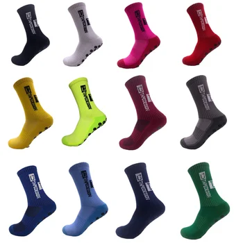 Носки в круглом футбольном стиле TC 2023, силиконовая присоска, Новый захват, противоскользящие футбольные носки, Спортивный бег, Велоспорт, пешие прогулки, носки