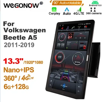Android10.0 Собственное автомобильное радио Auto для Volkswagen Beetle A5 2011-2019 с 13,3 
