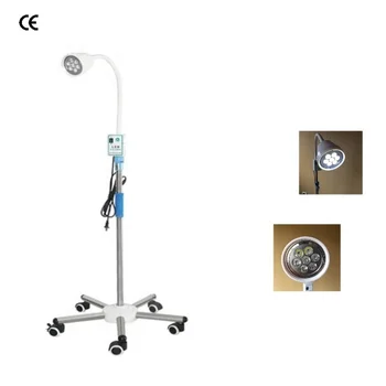 Передвижная подставка с регулируемой высотой светодиодного больничного инспекционного фонаря Портативная светодиодная Передвижная инспекционная лампа