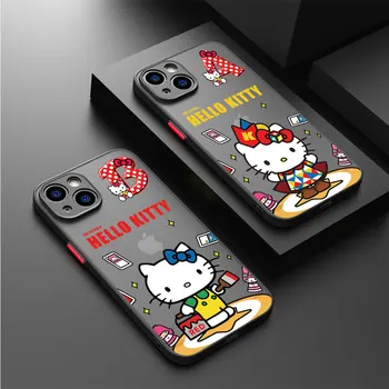 Роскошный Чехол для Телефона Xiaomi Redmi Note 8 Pro 7 10 Pro 10S 8T 9S 9 11 Pro 12 11S 12S 11T 12 Прозрачная Обложка С буквами Hello Kitty