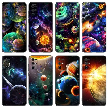 Космическая Планета Астронавт Чехол Для Телефона Huawei Honor 7A 8A 9X 20 Pro 10X Lite 7S 8C 8S 8X 9A 9C 10i 20E 20i 20S 30i Черный Чехол
