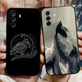 Чехол для телефона Night Of The Black Crows Funda Для Huawei P50 P30 Pro P40 P10 P20 Plus Lite Psmart 2020 Y6 Y5 Y8s Y8p Y5 Задняя Крышка