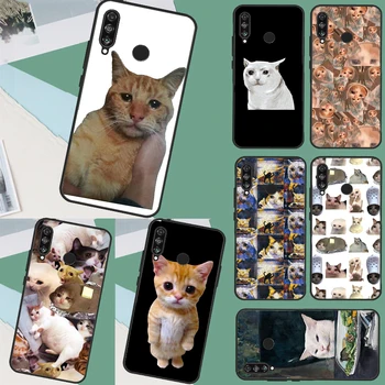 Чехол Crying Cat Memes Для Huawei Nova 9 10 SE 5T 3i 7i 8i 11i Y60 Y61 Y70 Y90 P60 Mate 60 Pro P30 P40 Lite