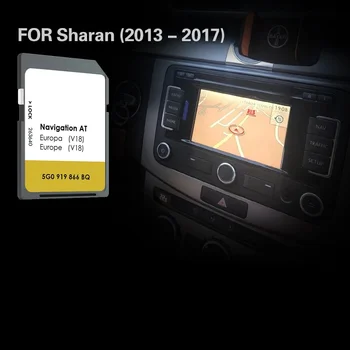 AT V18 Подходит Для Автомобиля VW Sharan 2013 2017 Новое Обновление Карты MIB1 SD Крышка Навигационной карты Франция Болгария Швеция Швейцария