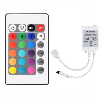 24 Клавиши Дистанционного Управления + DC12V Светодиодный Контроллер RGB Control Box IR Light Strip Controller для 5050 2835 RGB Light Strip
