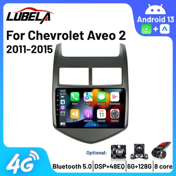 Carplay Сабвуфер Автомобильный Аудио Android 13 Автомобильный Усилитель Для Chevrolet Aveo 2 Sonic T300 2011-2015 DSP WIFI 4G Автомобильный Стерео