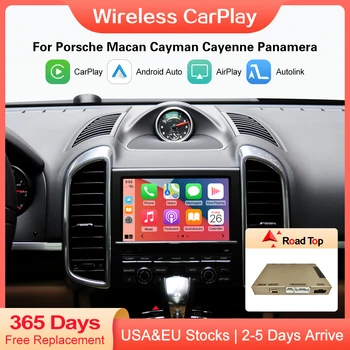 Беспроводной CarPlay для Porsche Macan Cayman, Cayenne Panamera, Android с функцией автоматического зеркального отображения, функция аксессуара AirPlay