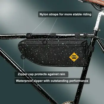 Велосипедные треугольные сумки B-SOUL Велосипедная рама Передняя трубчатая сумка Большой емкости Водонепроницаемая Велосипедная Корзина Упаковочная сумка MTB Аксессуары