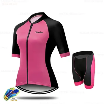 Велосипедные Комплекты Велосипедной Одежды 2023 Raudax Team Ropa Ciclismo Mujer Комплект Из Джерси Для Велоспорта С коротким Рукавом Mtb Bike Uniforme Maillot Cic