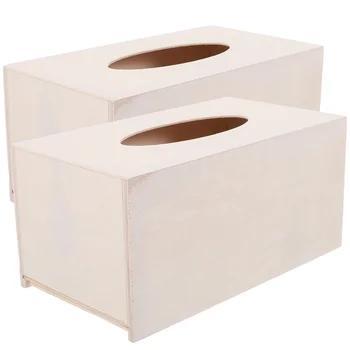 Деревянная коробка для салфеток, сделанная своими руками, прямоугольный бумажный футляр ручной работы для декора ванной комнаты или гостиной