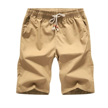 2022 Красочные Летние мужские шорты из 100% чистого хлопка цвета Хаки, Повседневные Белые толстовки 5xl, распродажа
