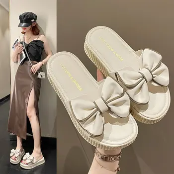 Сандалии с бантом Женская обувь Fairy Wind Модные пляжные нескользящие Износостойкие Удобные Мягкие и легкие сандалии