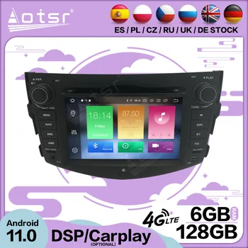 6 + 128 Г Carplay Android 11 Для Toyota RAV4 2006-2016 Автомобильный Мультимедийный GPS Экран Видеоплеер Радиоприемник Аудио Стерео Головное Устройство