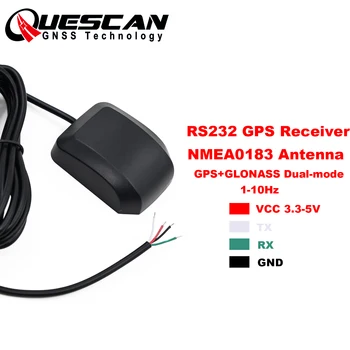 QUESC 5V RS232 NMEA0183 Антенна GPS ГЛОНАСС Приемник Антенны RS232 GNSS GPS с Программируемой Флэш-Памятью UBX M8N
