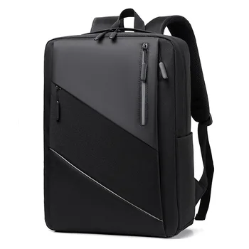 Рюкзак для ноутбука с USB разъемом, мужские деловые рюкзаки, повседневная многофункциональная водонепроницаемая школьная сумка высокого качества для мужчин