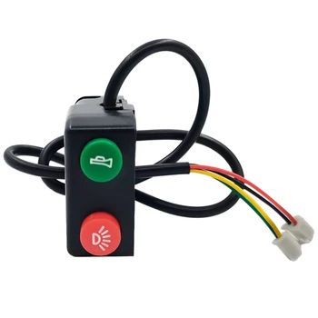Переключатель Ebike, кнопка включения-выключения фары, звуковой сигнал 12V для квадроциклов, аксессуары для электровелосипедов