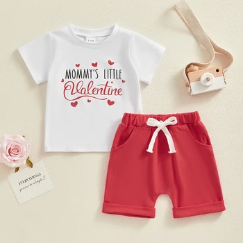 Детская Одежда Для Девочек И Мальчиков На День Святого Валентина С Надписью 