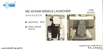 Ракетная установка Snowman SG-7014 в масштабе 1:700 MK 49 Ram, 4 шт.
