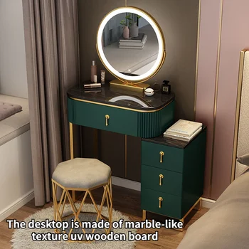 Роскошный Туалетный столик Прикроватный шкаф для хранения Вещей В спальне для девочек Современный минималистичный Столик для макияжа Небольшой Туалетный столик Комоды Мебель