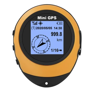 Портативный спутниковый GPS-позиционер с пряжкой, мини-GPS-навигационный компас для занятий спортом на открытом воздухе, путешествий, пеших прогулок