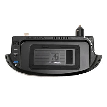 Автомобильная беспроводная зарядка QI Зарядное устройство для телефона Быстрое зарядное устройство Панель зарядки для Ford Mustang 2015-2021