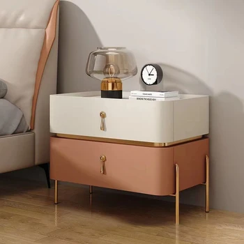 дизайнерские тумбочки для хранения шкаф роскошный комод копии тумбочек прикроватные корейские мебель для спальни кровати мебель