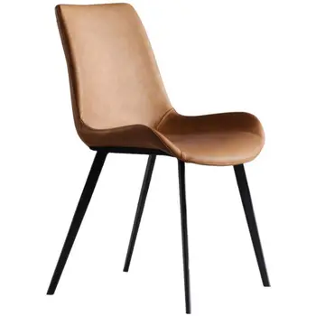 Железный обеденный стул в европейском стиле, современный минималистичный скандинавский домашний стул, мебель для ресторана, гостиничный стул
