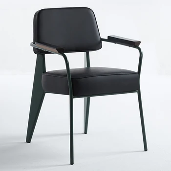 Роскошные Черные обеденные стулья с мягкой обивкой, Современный туалетный столик середины века, стулья для гостиной, дизайнерский трон для салона, шезлонг для дизайна мебели