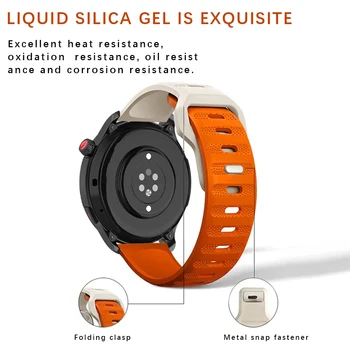 20 мм 22 мм Ремешок Для Samsung Galaxy Watch 4 classic/5 Pro/3/active 2/46 Силиконовый браслет huawei watch gt 2/2e 3 pro ремешок