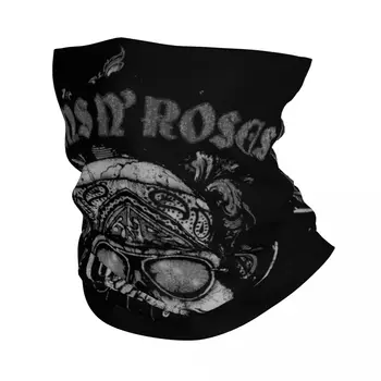 Бандана Guns N Roses с черепом, Шейная гетра, балаклавы с принтом, шарф для лица, многофункциональный Велоспорт, для мужчин, женщин, для взрослых, можно стирать.