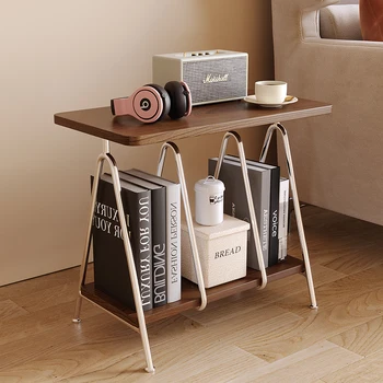 Журнальный столик в скандинавском дизайнерском стиле, Стеллаж для хранения книг в гостиной, креативный диван-приставной столик, Универсальная домашняя мебель для сцены.