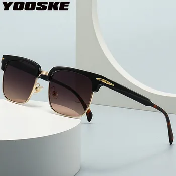 Солнцезащитные очки в оправе для бровей YOOSKE Fashion мужские новые современные солнцезащитные очки в стиле ретро Классические солнцезащитные очки для вождения UV400 Goggles