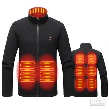9 Обогреваемая Зона Интеллектуальное Отопление Пальто USB Зарядка Куртка Водонепроницаемый Свитер 3 Передачи Температуры для Пеших прогулок Катания На лыжах
