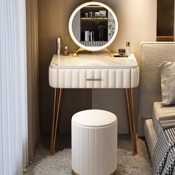 Выдвижной современный туалетный столик Роскошный туалетный столик для хранения косметики в скандинавском стиле Классическая мебель для дома Penteadeira Camarim