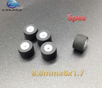 прижимной ролик 5шт 8,8 мм x 6x1,7 для кассетной деки магнитофона walkman