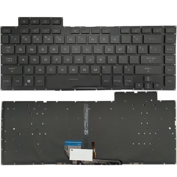 Клавиатура для ноутбука ASUS ROG Zephyrus M GU502DU, черная с подсветкой, без рамки, США