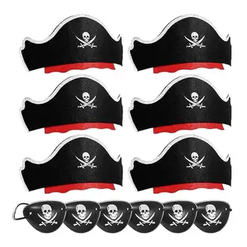Набор аксессуаров для костюма пирата на Хэллоуин, Косплей, вечеринка, набор для пирата, Хэллоуин, Пиратские повязки на глаза, надувные для косплей-вечеринки