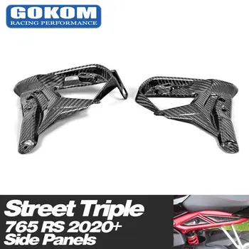 Запчасти для гоночных мотоциклов Gokom, боковые панели из углеродного волокна, капот радиатора для Triumph Street Triple 765 2020 +