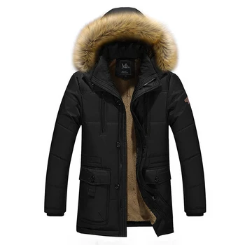 Новая мужская модная тенденция зимы 2022 года - повседневный Корейский тонкий плюс толстый бархатный длинный отрезок высококачественной мужской куртки M-5XL