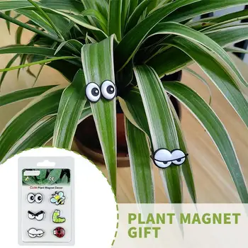 Симпатичные растительные магниты-ушки для горшечных растений, безопасные магнитные булавки, уникальные подарки для любителей растений, аксессуары для комнатных растений D3K7