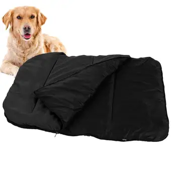 Теплый упаковываемый коврик-кровать для собаки, Упаковываемый коврик-сумка для сна щенка, Переносная теплая кровать для собаки и кошки, дорожная кровать для собаки для пикника, пеших прогулок